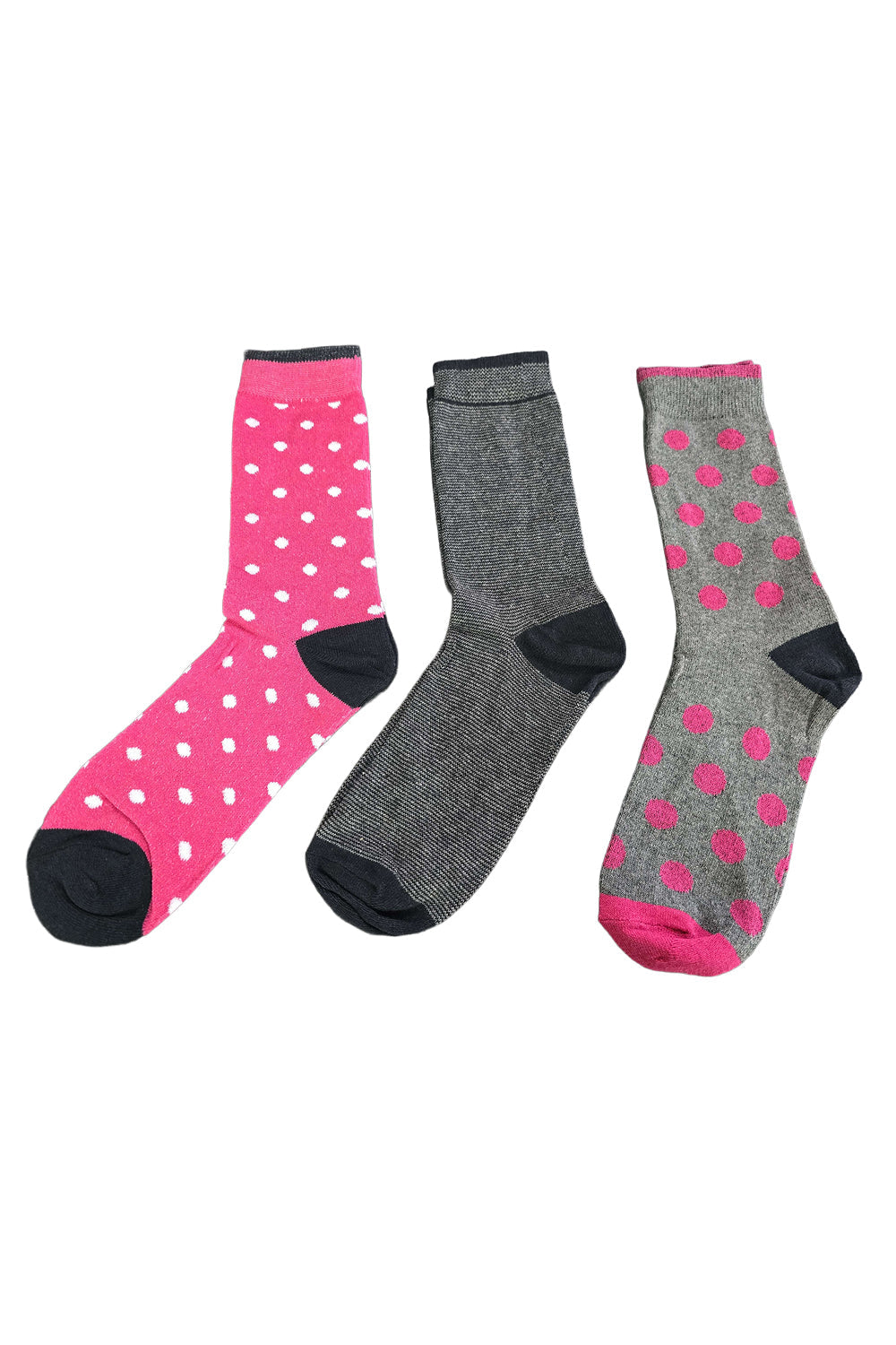 Ladies Modern GEO Patterned Cotton Socks 3 Pack
