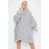 Women's Teddy Fabric Hoodie Blanket