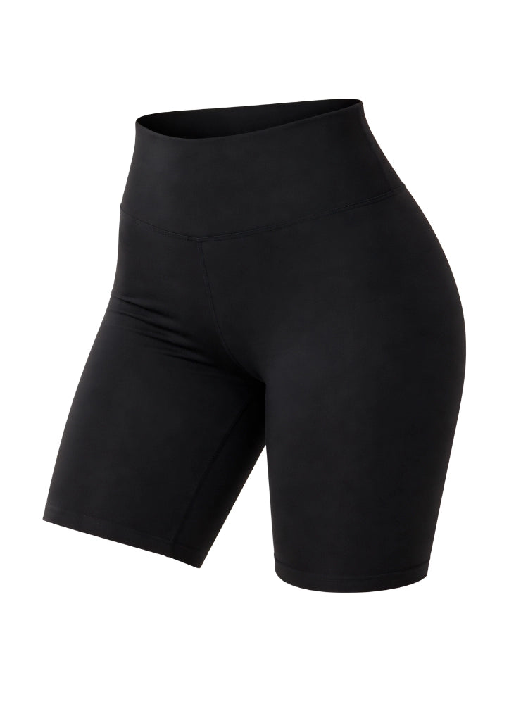 Ladies Microfibre Black Cycling Shorts For Sports & Gym