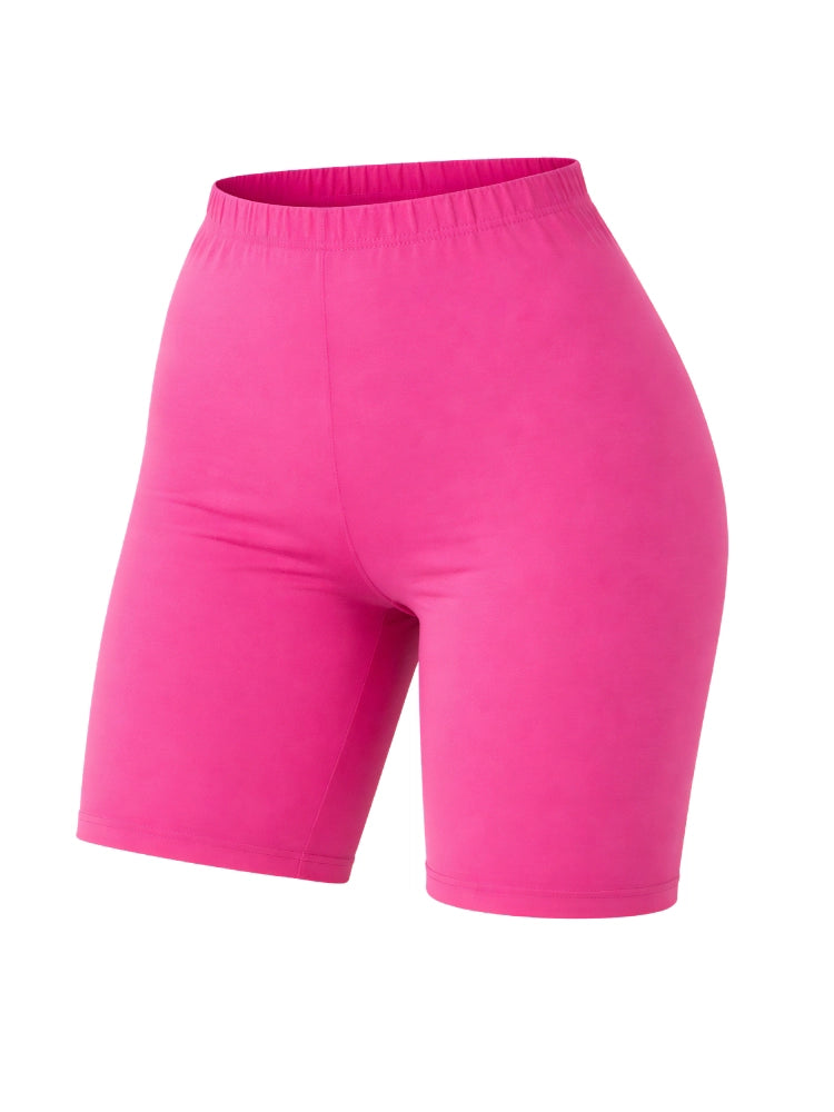 Ladies Microfibre Pink Cycling Shorts For Sports & Gym