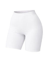 Ladies Microfibre White Cycling Shorts For Sports & Gym