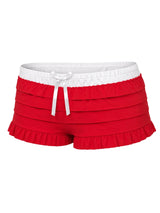 Ladies Red & White Ruffle Knickers