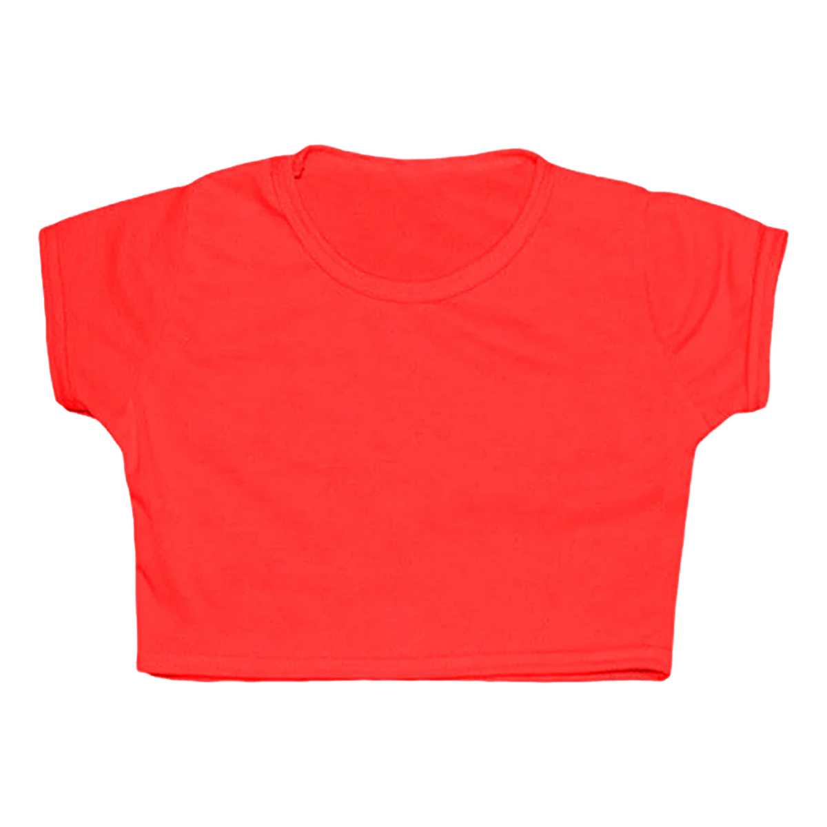 Girl Microfibre Short Sleeve Crop Top Activewear Tee Shirts