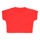 Girl Microfibre Short Sleeve Crop Top Activewear Tee Shirts