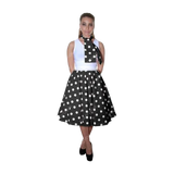 Women's 26 inches Polka Dot Vintage 50s/60s School Skirt