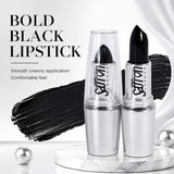 Long-Lasting Bold Black Lipstick, Gothic Halloween Lip Makeup