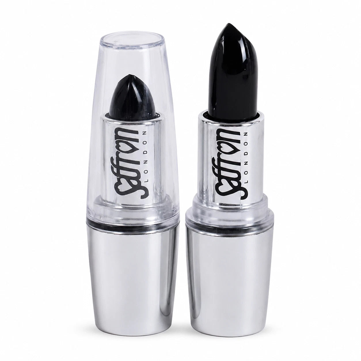 Long-Lasting Bold Black Lipstick, Gothic Halloween Lip Makeup