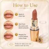 Long-Lasting Matte Nude Lipstick Makeup, 12 Shades