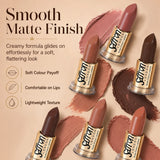 Long-Lasting Matte Nude Lipstick Makeup, 12 Shades