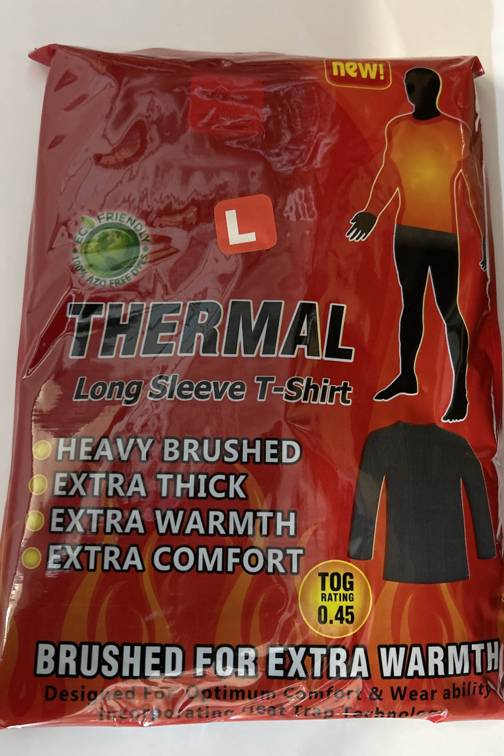Men's Long Sleeve Heat Control Thermal T-Shirt (0.45 Tog)