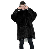 Mens Black Blanket Hoodie