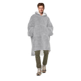 Men's Teddy Fabric Hoodie Blanket