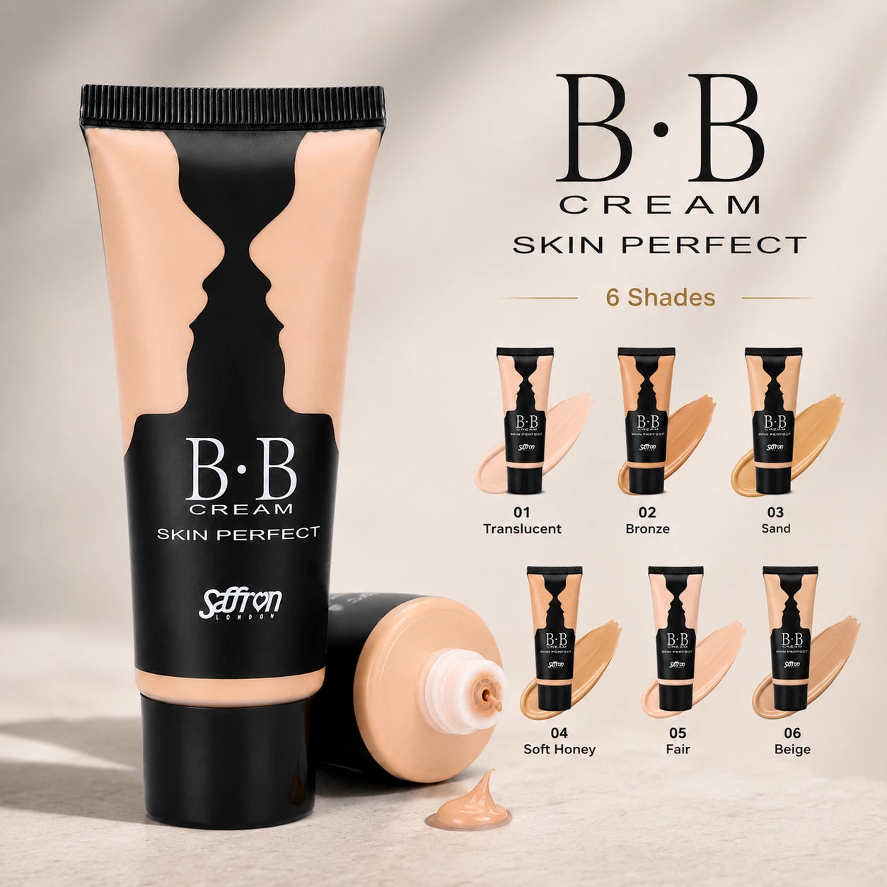 Moisturising BB Cream Face Makeup, Natural Finish, 6 Shades