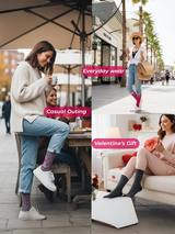 Ladies Modern GEO Patterned Cotton Socks 3 Pack