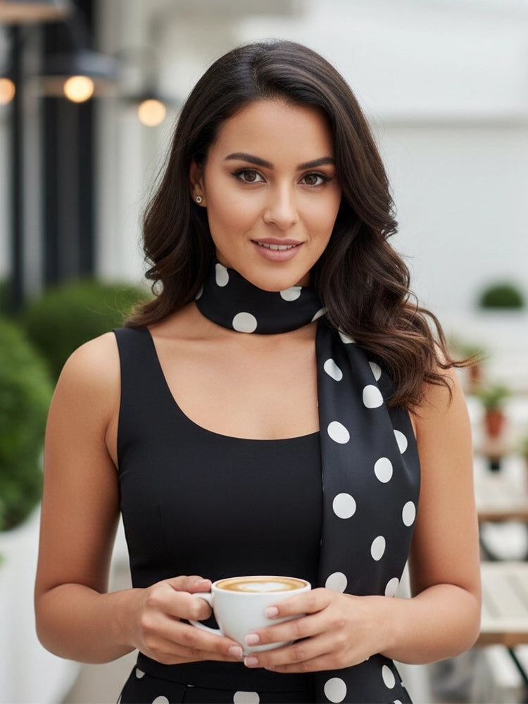 Polka Dot Scarf (111 Cm)
