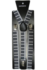 Adjustable Men's Printed Braces 2.5 cm With Strong Metal Clips