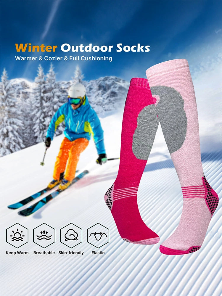 Ladies Full Cushion Ski Socks One Pair