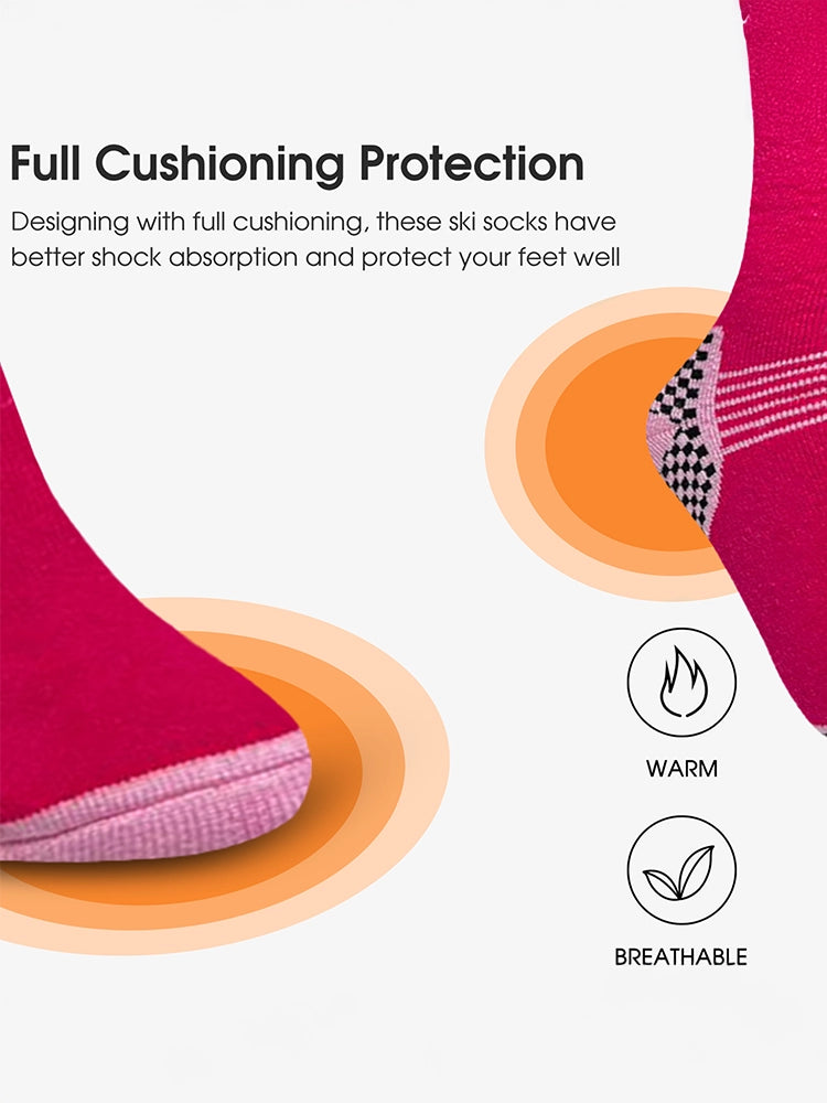 Ladies Full Cushion Ski Socks One Pair