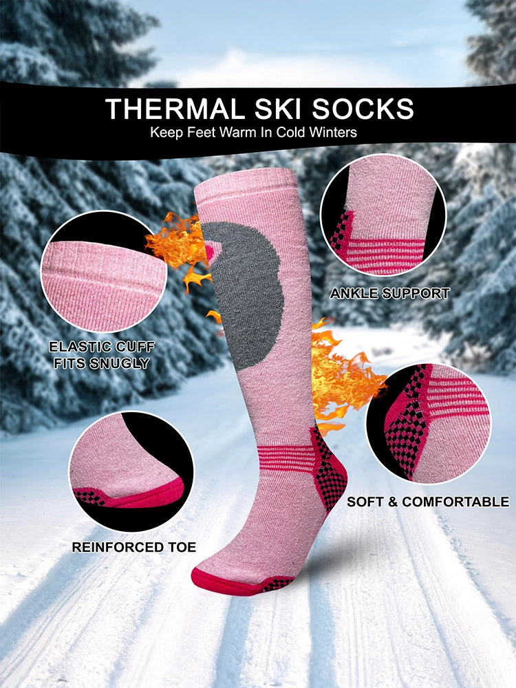 Ladies Full Cushion Ski Socks One Pair