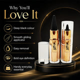 Saffron Black Bold Kajal Smudge-Proof Long-Lasting Eyeliner 1 Piece or Tray of 24