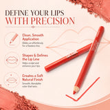 Long-Lasting Lip Liner Pencil Makeup, Red & Wine Shades