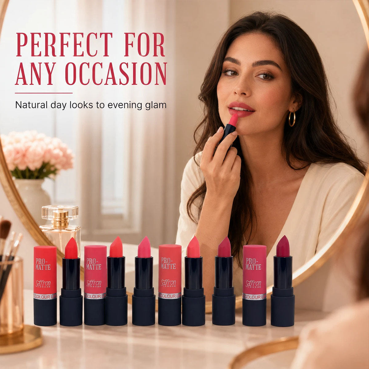 Saffron London Pro Matte Lipstick, Available in 24 Shades