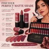 Saffron London Pro Matte Lipstick, Available in 24 Shades