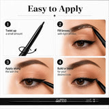 Professional Twist Up Eyebrow & Eyeliner Pencil Tray of 36