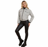 Ladies Zip Front Bomber Jacket