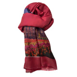 Dutch Heritage Dupatta with Tulips and Traditional Architecture