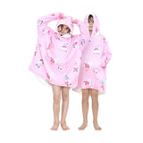 Children's Oversized Christmas Pink Gonks Hoodie Blanket