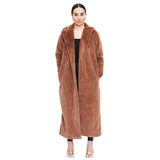 Women's Winter Wear Open Soft Faux Fur Coat