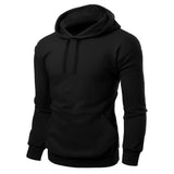 Unisex Fleece Pullover Black Hoodie