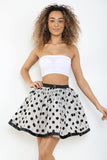 Women's 18 inches Polka Dot Vintage 50s/60s School Skirt