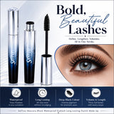 Waterproof Black Mascara, Volumising & Lengthening Eye Makeup 10ml