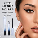 Waterproof Black Liquid Eyeliner, Long-Lasting Smudge-Resistant Eye Makeup