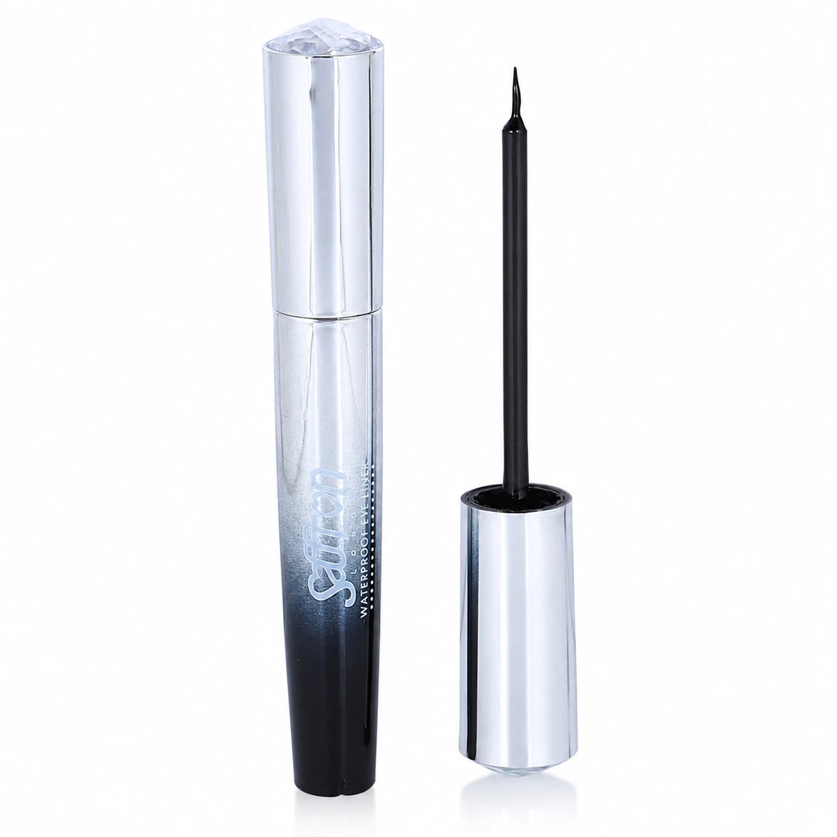 Waterproof Black Liquid Eyeliner, Long-Lasting Smudge-Resistant Eye Makeup