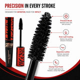 Waterproof Long Lash Black Mascara, Long-Lasting Eye Makeup 6ml