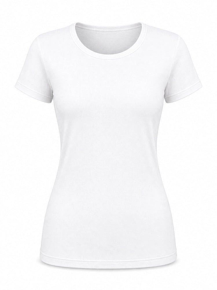 White t-shirt on a white background