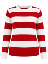 Women’s Red & White Stripe Knitted Jumper