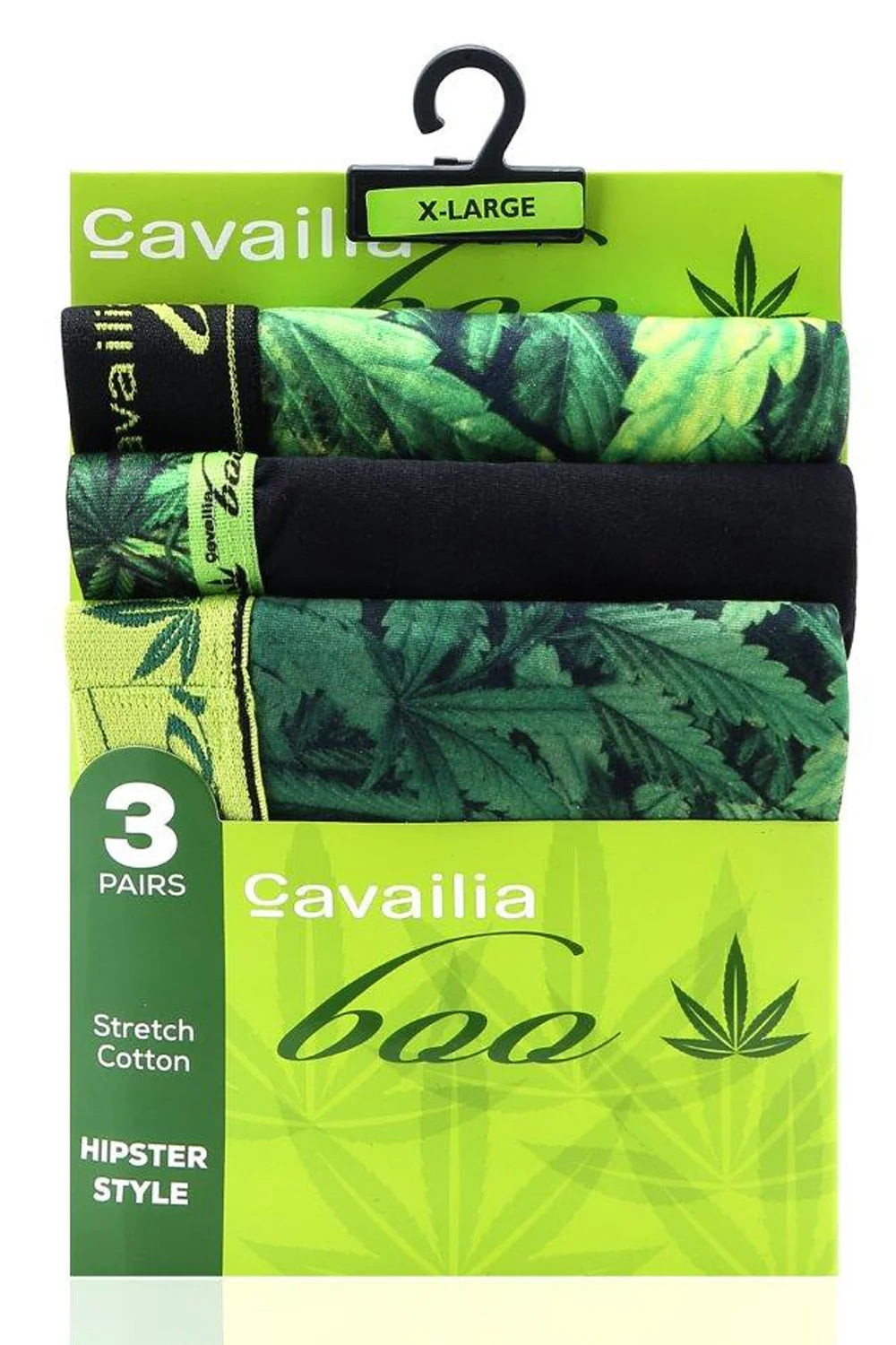 Men’s All Over Botanical Leaf Printed Hipster Boxers 3 Pack