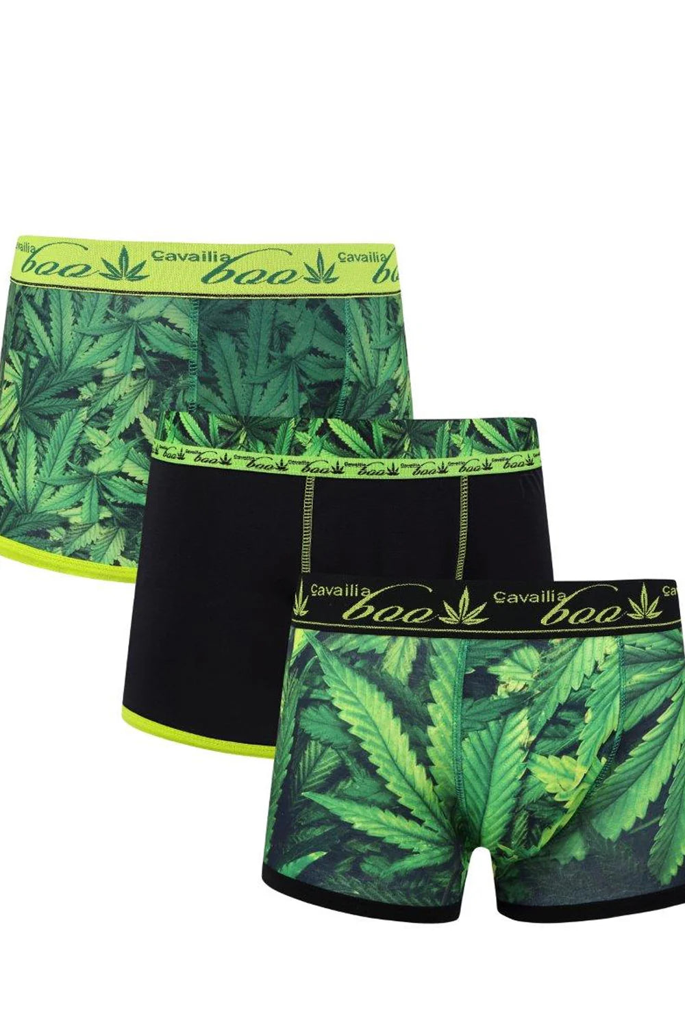 Men’s All Over Botanical Leaf Printed Hipster Boxers 3 Pack