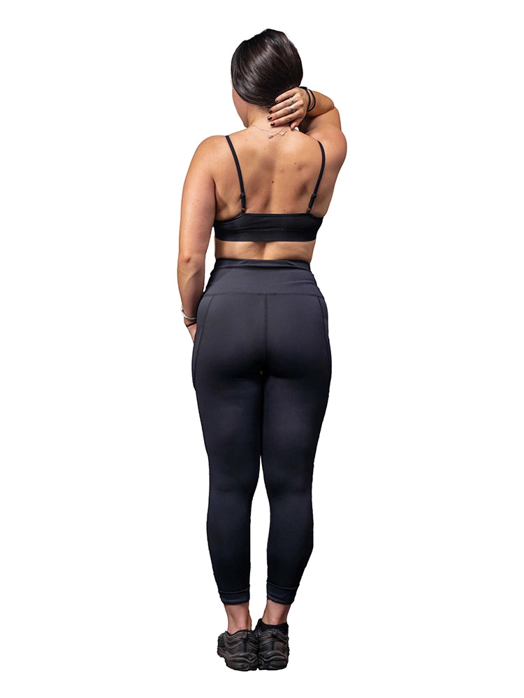 ACTIVE STAR Ladies High Waist Gym Black Leggings