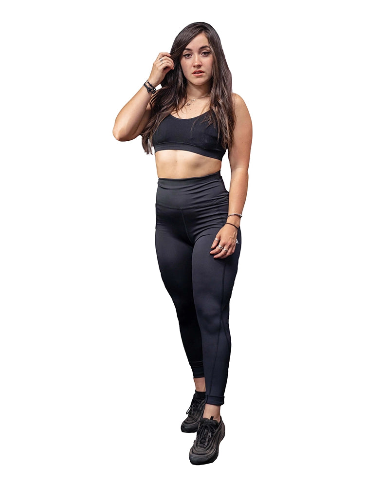 ACTIVE STAR Ladies High Waist Gym Black Leggings