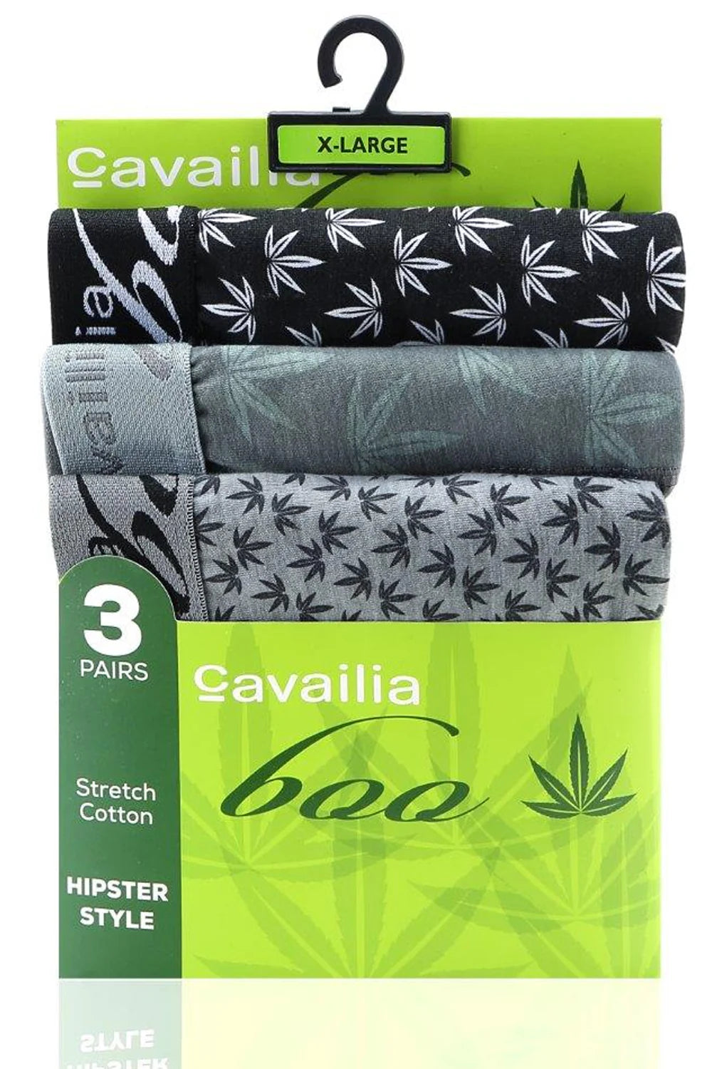 Men’s Botanical Leaf Printed Hipster Boxer Shorts 3 Pack