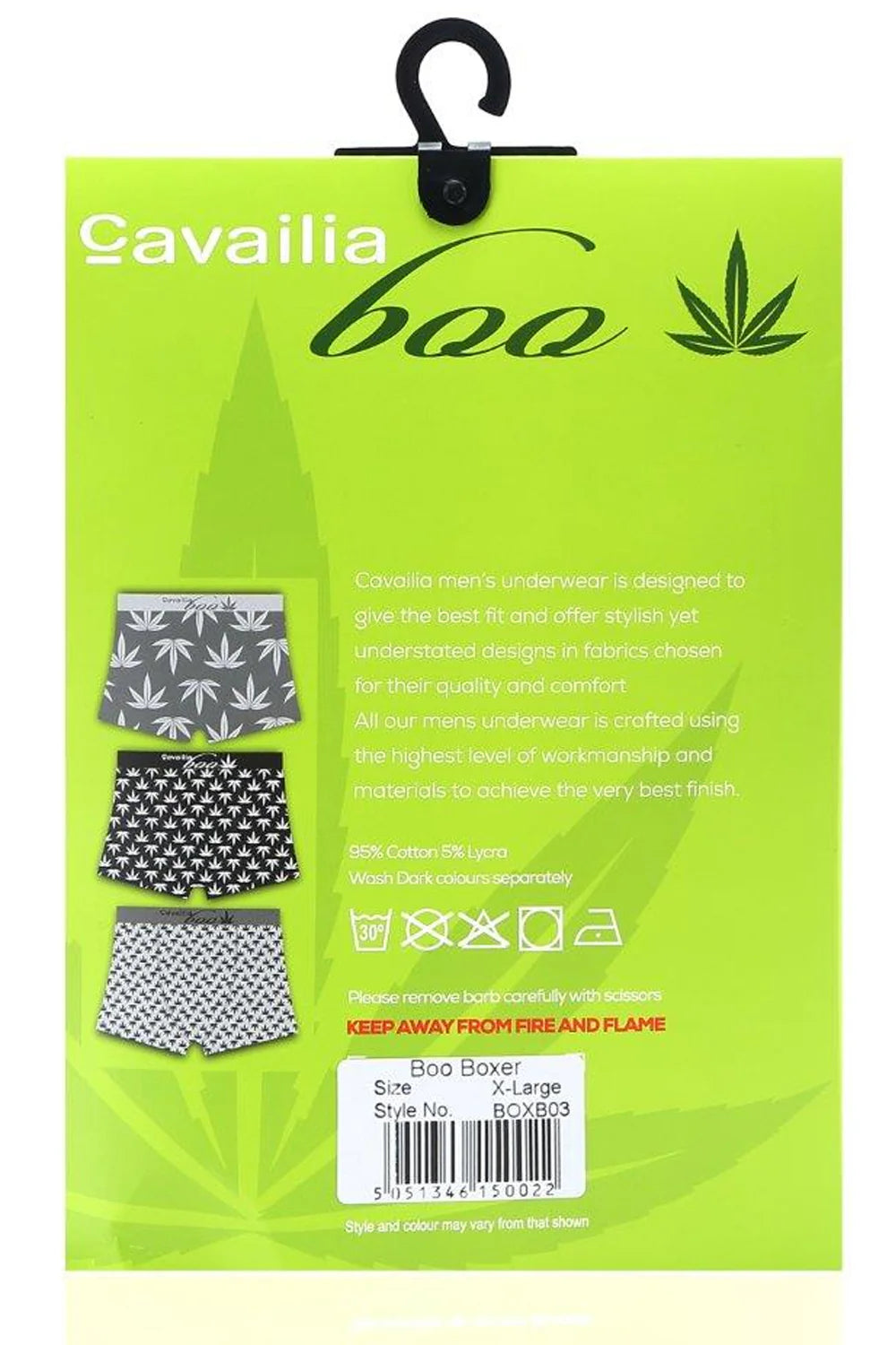 Men’s Botanical Leaf Printed Hipster Boxer Shorts 3 Pack