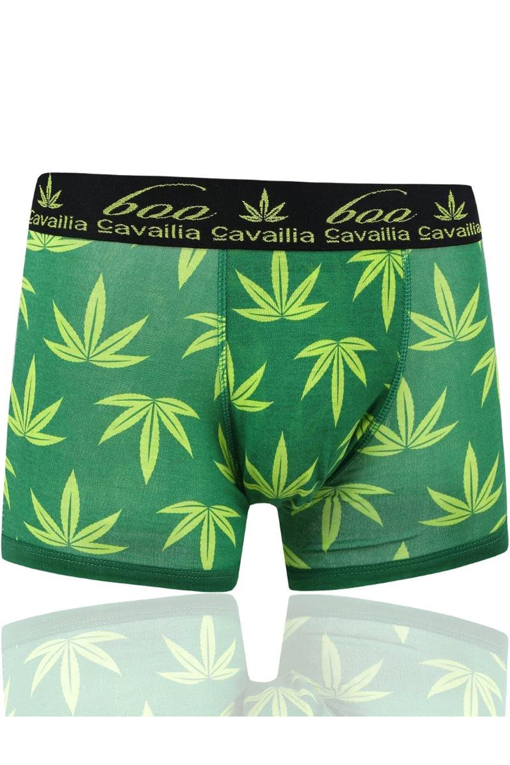 Men’s Green Botanical Leaf Pattern Hipster Boxers 3 Pack