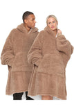 Adult Oversized Hoodie Wearable Blanket Soft Teddy Fabric