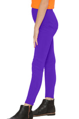 Girl's Microfibre Full Length Leggings with Elastic Waist