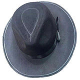 Adult 1920's Black Gangster Hat